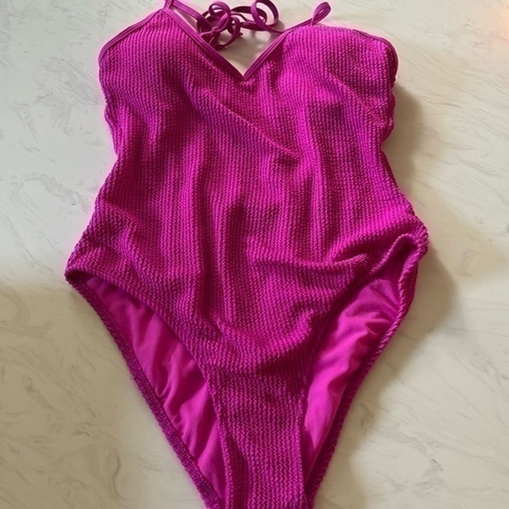 No Boundaries Textured One Piece Swimsuit